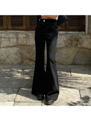 Women's Mid-Rise Bootcut Flare Denim Jeans